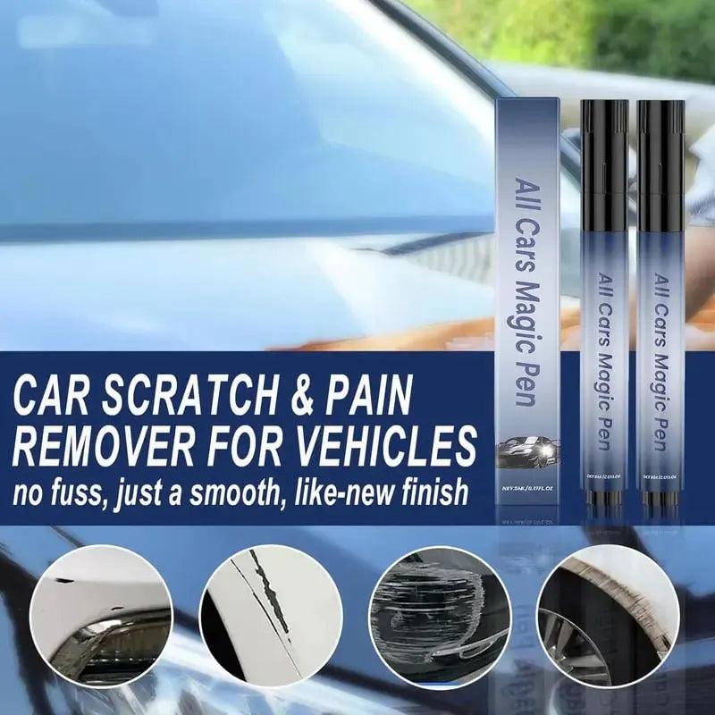 Car paint repair pen results