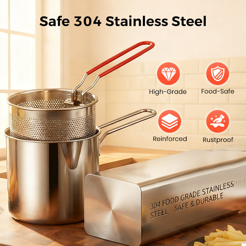 Stainless steel fryer photo 6