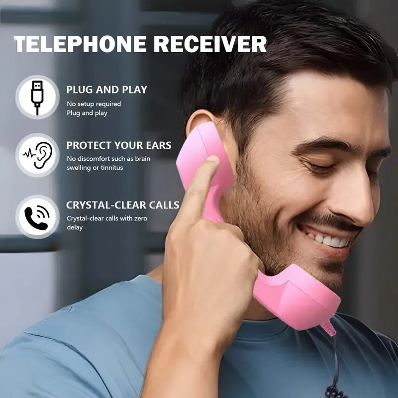 Combiné téléphonique rétro USB-C