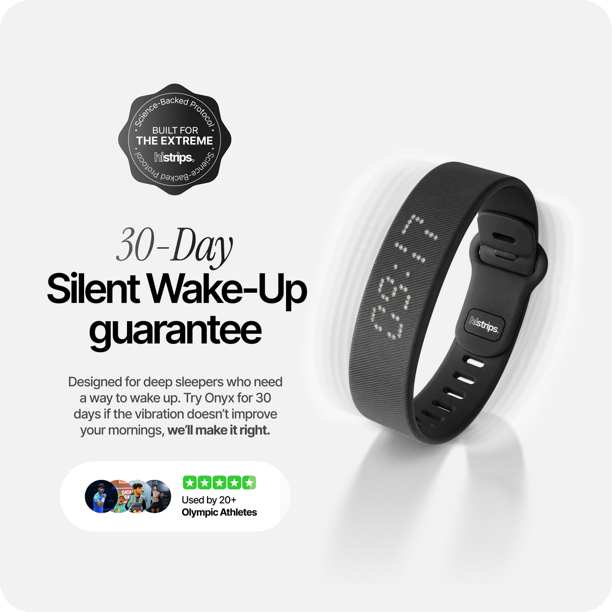 Onyx – Bracelet réveil vibrant silencieux