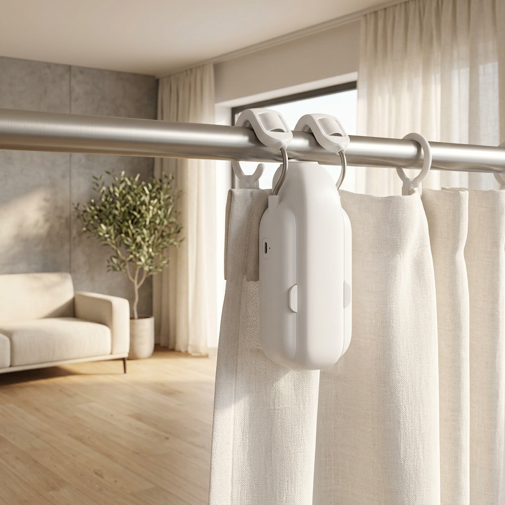 Smart Curtain Opener – living room lifestyle image