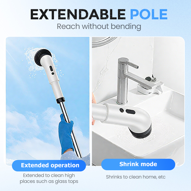 Cleaning brush waterproof use under water